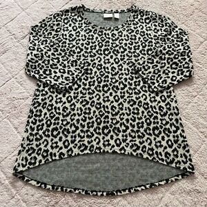 Chico's Leopard Print Top Women's Size 1